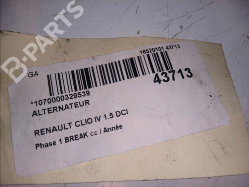 Generator RENAULT CLIO IV Grandtour (KH_) 1.5 dCi 90 (KHN3, KHN4) | BP11099301M7 