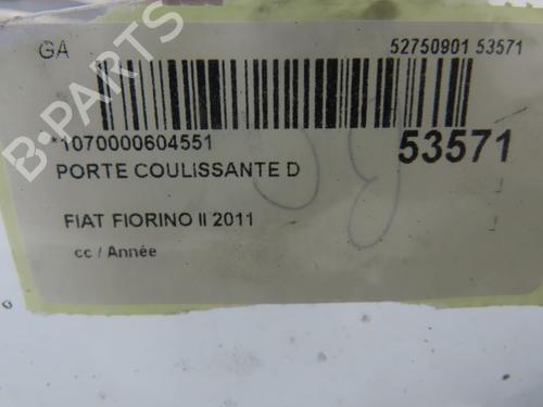 Right slide door FIAT FIORINO MPV (225_) 1.3 JTD Multijet | BP31120981C75 
