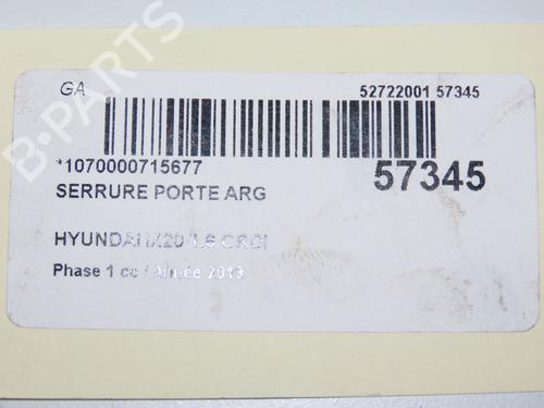 rear-left-lock-hyundai-ix20-jc-2010-2011-2012-2013-2014-2015-2016-2017-2018-2019-32845317 main image