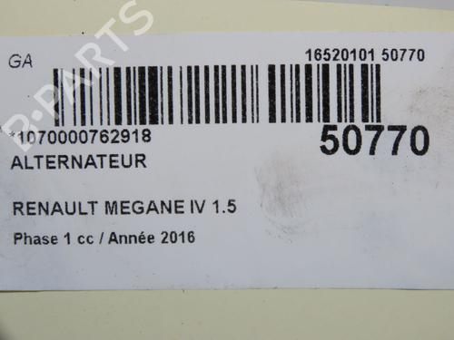 Alternator RENAULT MEGANE IV Hatchback (B9A/M/N_) 1.5 dCi 110 (B9A3) | BP36493461M7 - Image 9