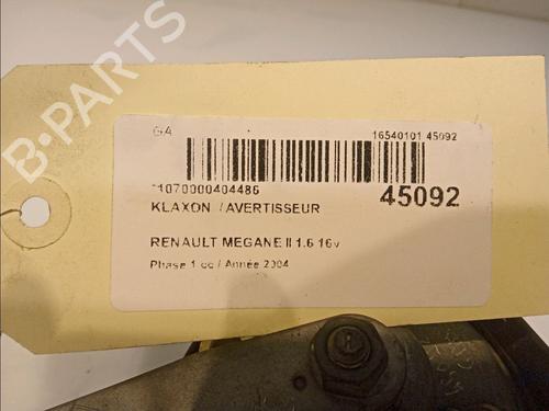 Horn RENAULT MEGANE II (BM0/1_, CM0/1_) 1.6 16V (BM0C, CM0C) | BP14874971E13 