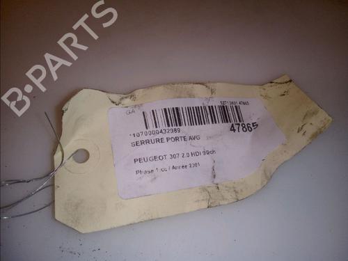 Front left lock PEUGEOT 307 (3A/C) 2.0 HDi 90 | BP15504037C98 