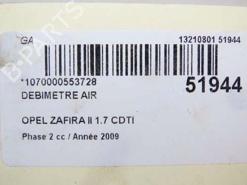 Used Mass air flow sensor Mass air flow sensor OPEL ZAFIRA / ZAFIRA FAMILY B (A05) 1.7 CDTI (M75) (125 hp) 19577676 19577676