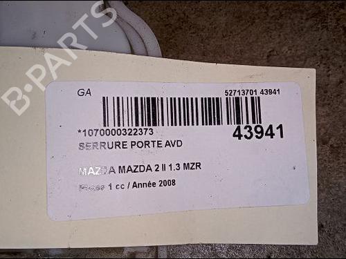 Used Front right lock MAZDA 2 (DE_, DH_) 1.3 (DE3FS) (75 hp) 9618571