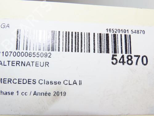 Alternator MERCEDES-BENZ CLA (C118) AMG CLA 35 4-matic (118.351) | BP29345180M7 