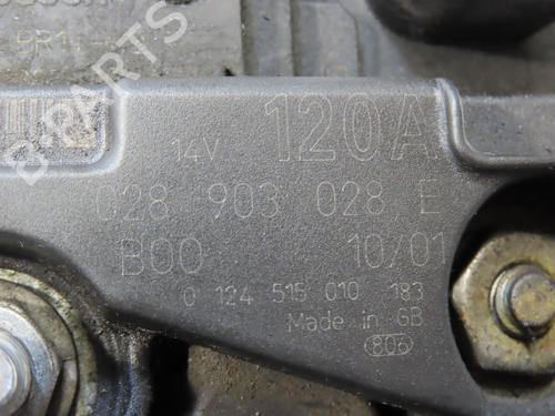 Alternator VW GOLF IV (1J1) 1.9 TDI | BP28801433M7