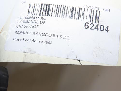 Used Climate control Climate control RENAULT KANGOO Express (FW0/1_) 1.5 dCi 85 (FW0K, FW0L, FW0B) (86 hp) 39698926 39698926