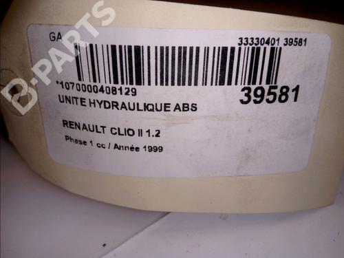 ABS pump RENAULT CLIO II (BB_, CB_) 1.2 (BB0A, BB0F, BB10, BB1K, BB28, BB2D, BB2H, CB0A,... | BP11487909M43 