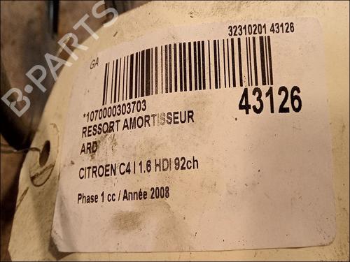 Shock absorber spring CITROËN C4 I (LC_) 1.6 HDi | BP14876567C152