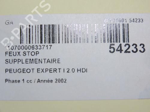 Used Third brake light PEUGEOT EXPERT Van (222) 2.0 HDI (94 hp) 30404090