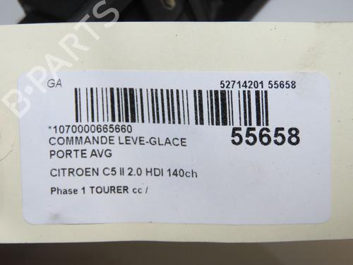 Left front window switch CITROËN C5 III Break (RW_) 2.0 HDi 140 | BP33417805I27  - Image 6