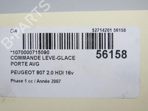 Left front window switch CITROËN C8 (EA_, EB_)  | BP33249685I27  - Image 5