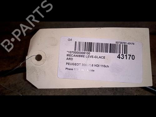 Used Rear right window mechanism PEUGEOT 308 SW I (4E_, 4H_) 1.6 HDi (109 hp) 9729713