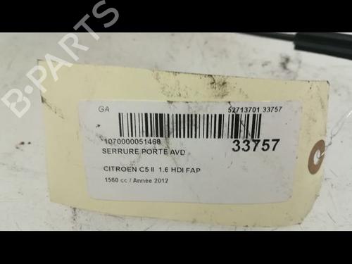 Used Front right lock CITROËN C5 III (RD_) 1.6 HDi 110 (RD9HL0, RD9HR8, RD9HRA) (112 hp) 9594051