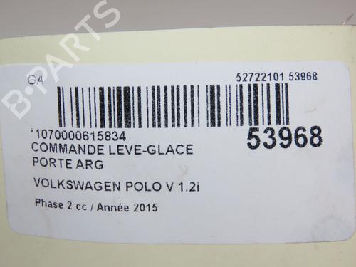 Left rear window switch VW POLO V (6R1, 6C1) 1.2 TSI 16V | BP28832034I29 