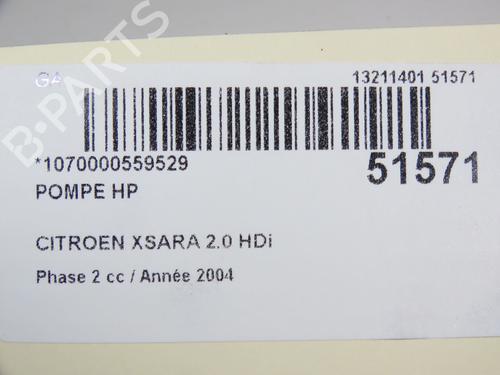 Injection pump CITROËN XSARA (N1) 2.0 HDi 90 | BP22811280M78 