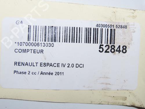 Instrument cluster RENAULT ESPACE IV (JK0/1_) 2.0 dCi (JK01, JK02, JK1J, JK1K, JK1H) | BP32004975C47 