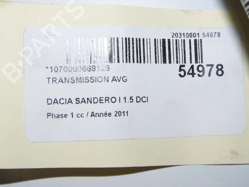 Used Left front driveshaft DACIA SANDERO 1.5 dCi (88 hp) 31179702