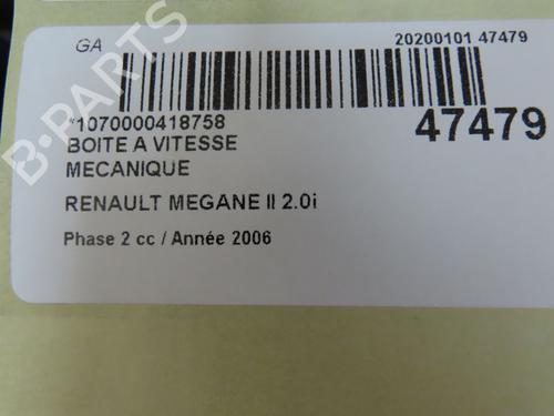 Gearbox RENAULT MEGANE II (BM0/1_, CM0/1_) 2.0 Renault Sport | BP28829383M3