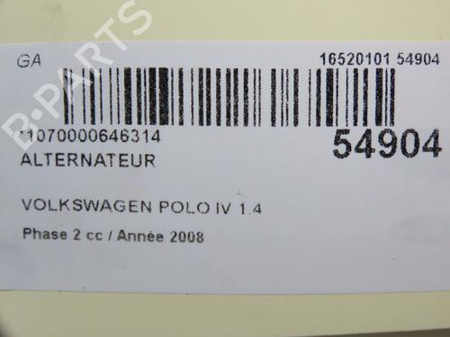 Lichtmaschine für VW POLO IV (9N_, 9A_) 1.4 TDI (70 hp) 30767423