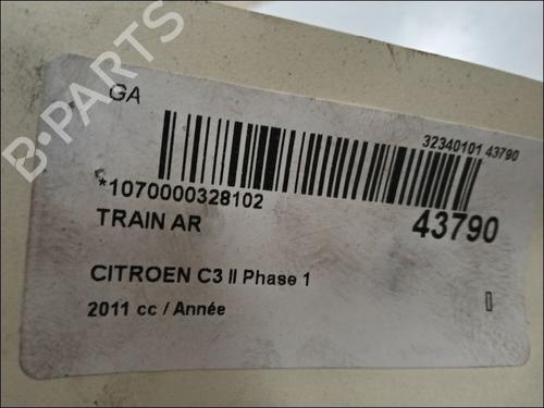 Used Rear axle Rear axle CITROËN C3 II (SC_) 1.6 VTi 120 (120 hp) 11100238 11100238