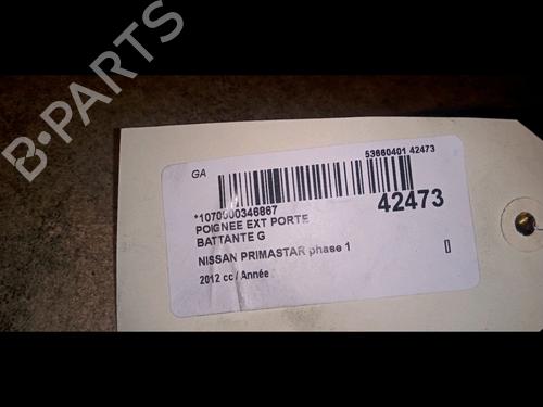 Used Tailgate handle NISSAN PRIMASTAR Bus (X83) dCi 120 (114 hp) 9729721