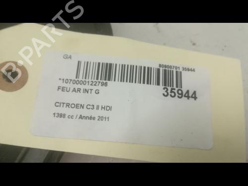 Used Left tailgate light CITROËN C3 II (SC_) 1.4 HDi 70 (SC8HZC, SC8HR0, SC8HP4) (68 hp) 9598544