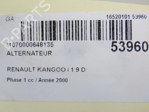 Generator RENAULT KANGOO Express (FC0/1_) 1.9 D (FC0J) | BP30978796M7