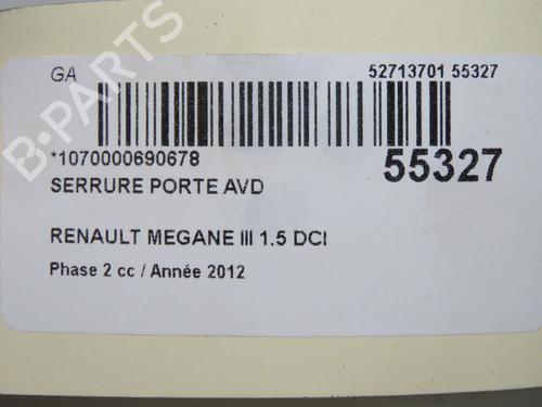 Used Front right lock Front right lock RENAULT MEGANE III Coupe (DZ0/1_) 1.5 dCi (DZ09, DZ0D, DZ1F, DZ1G, DZ14, DZ29) (110 hp) 32037950 32037950