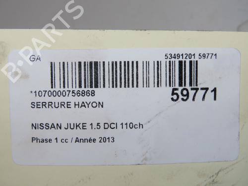 Serratura portellone posteriore Serratura portellone posteriore NISSAN JUKE (F15) 1.5 dCi (110 hp) 37529814 37529814