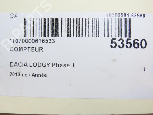 Instrument cluster DACIA LODGY (JS_) 1.2 TCe (JSAY, JSM0) | BP28830512C47 