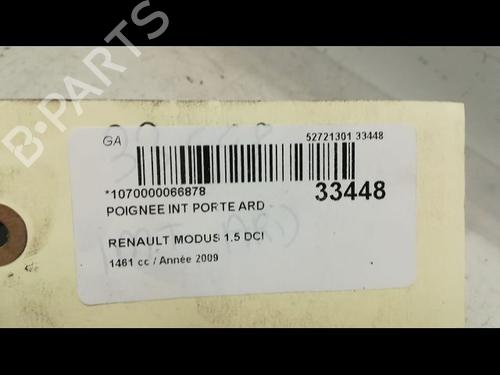 Used Rear right interior door handle Rear right interior door handle RENAULT MODUS / GRAND MODUS (F/JP0_) 1.5 dCi (FP0F, JP0F) (86 hp) 9595515 9595515
