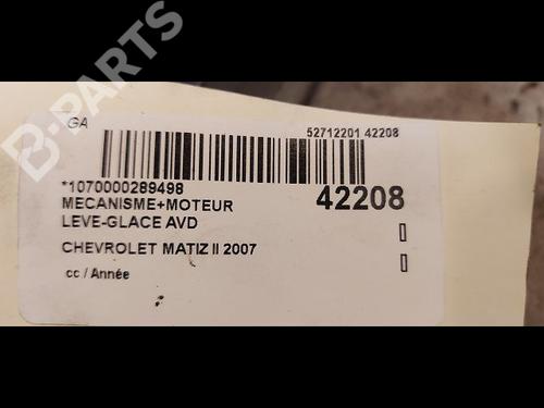 Front right window mechanism CHEVROLET MATIZ (M200, M250) 0.8 | BP9615396C23 
