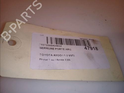 Rear left lock TOYOTA AYGO (_B1_) 1.0 (KGB10_, KGB10R) | BP15076803C100 