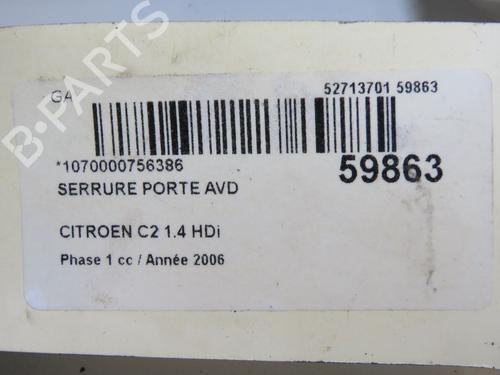 front-right-lock-citroen-c2-jm_-2003-2004-2005-2006-2007-2008-2009-2010-2011-2012-2013-2014-2015-2016-2017-37432611 main image