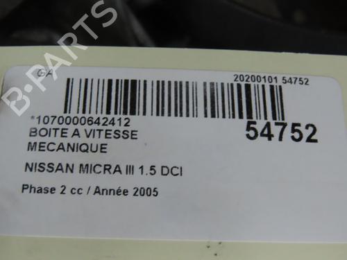 Gearbox NISSAN MICRA III (K12) 1.5 dCi | BP28829481M3 