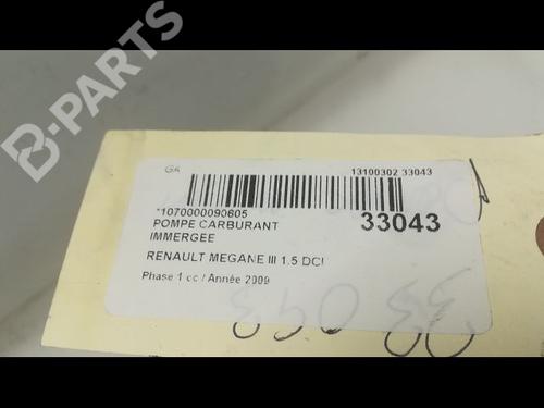 Fuel pump RENAULT MEGANE III Hatchback (BZ0/1_, B3_) 1.5 dCi | BP9596790M76 