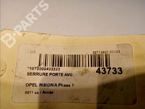 Front left lock OPEL INSIGNIA A (G09) 2.8 V6 Turbo OPC 4x4 (68) | BP11267548C98 