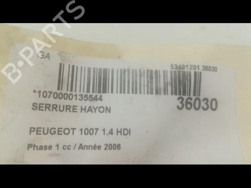 Used Tailgate lock PEUGEOT 1007 (KM_) 1.4 HDi (68 hp) 23177311