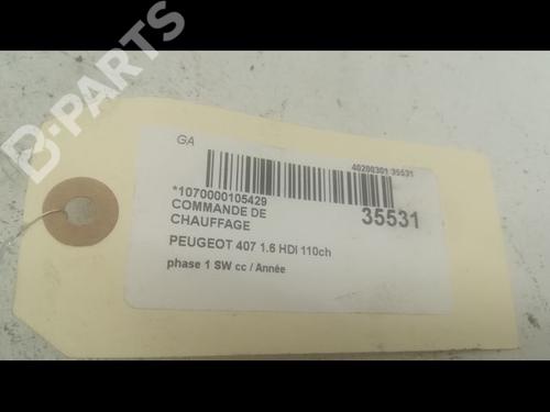Climate control PEUGEOT 407 SW (6E_, 6D_) 1.6 HDi 110 | BP9597482I5 