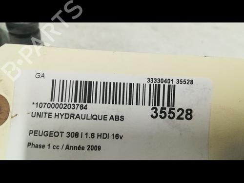 Used ABS pump ABS pump PEUGEOT 308 I (4A_, 4C_) 1.6 HDi (109 hp) 9604097 9604097