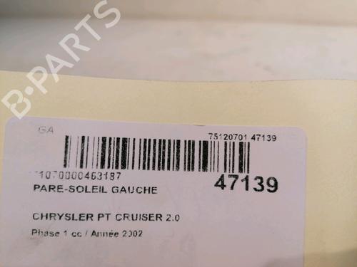Used Left sun visor CHRYSLER PT CRUISER (PT_) 2.0 (141 hp) 23177543