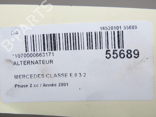 Alternator MERCEDES-BENZ E-CLASS (W210) E 320 CDI (210.026) | BP32399616M7 