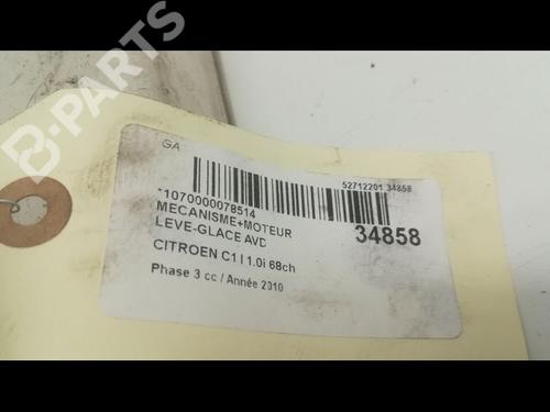Front right window mechanism CITROËN C1 (PM_, PN_) 1.0 | BP9596206C23 