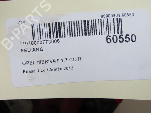 Left taillight OPEL MERIVA B MPV (S10) 1.7 CDTI (75) | BP40205556C34 - Image 5