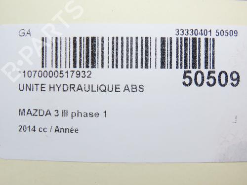 Used ABS pump MAZDA 3 (BM, BN) 2.0 (165 hp) 28829939