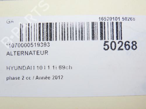alternator-hyundai-i10-i-pa-2007-2008-2009-2010-2011-2012-2013-2014-2015-2016-2017-2018-24358696 main image