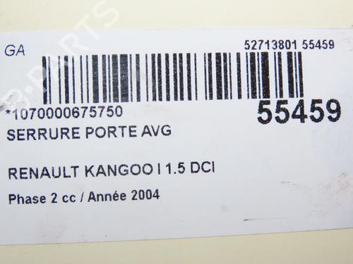 Used Front left lock RENAULT KANGOO Express (FC0/1_) 1.5 dCi (FC07, FC1R) (65 hp) 30404067