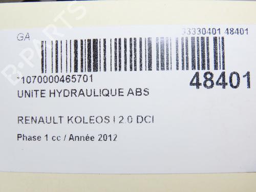 ABS pump RENAULT KOLEOS I (HY_) 2.0 dCi (HY0K) | BP28829928M43 