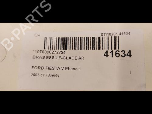 Rear windshield wiper arm FORD FIESTA V (JH_, JD_) 1.6 16V | BP14881003C144 
